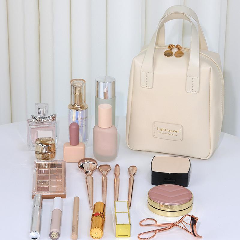 Wasserdichte Waschtasche für Damen Schalen-Kosmetiktasche Tragbare Kosmetik-Reisetasche Hartschalen-Kosmetik-Aufbewahrungstasche