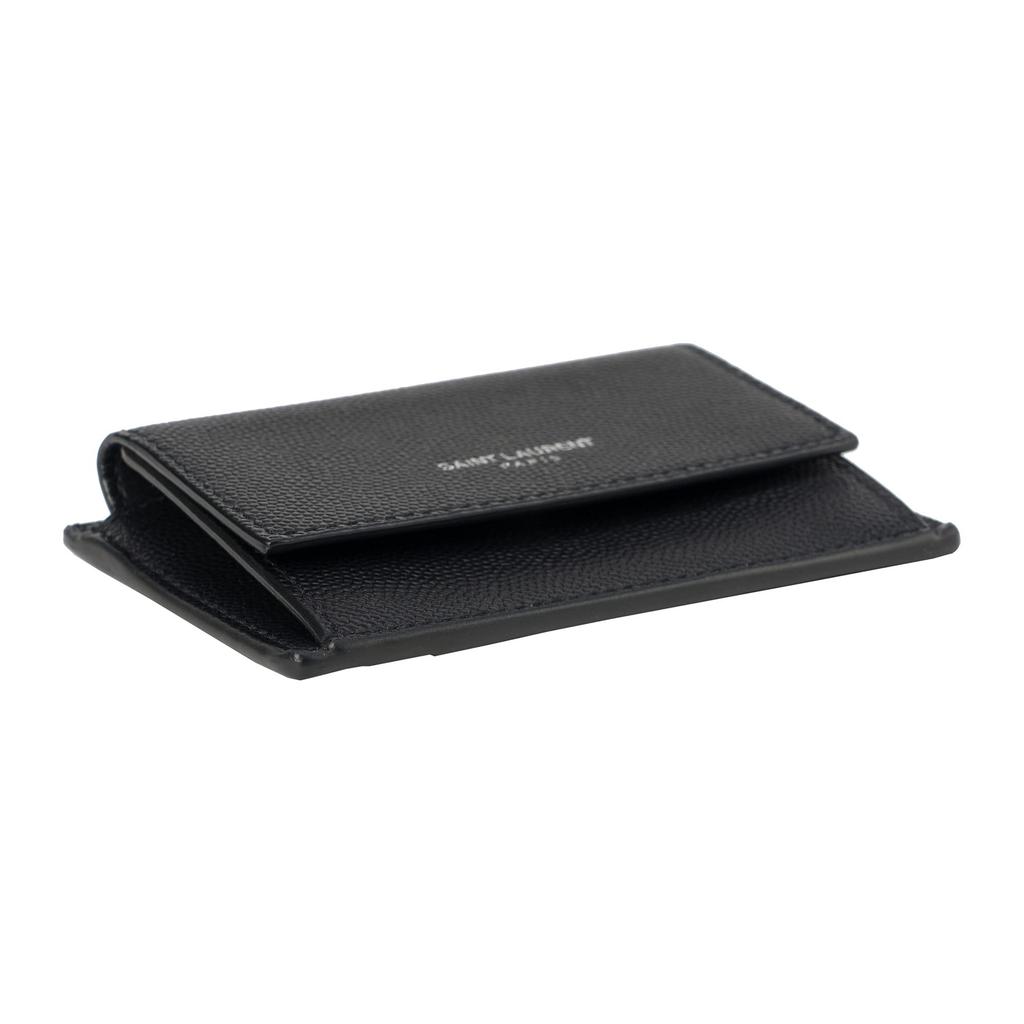 SAINT LAURENT Saint Laurent Etui na karty 552996 BTY7 N 1000 Klasyczna czerń Czarny [Przedmiot]