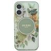 Guess Guhmp16Mhfwbdcen Iphone 16 Plus6.7 Zielony/Green Hardcase Iml Flower & Tonal Circle Magsafe