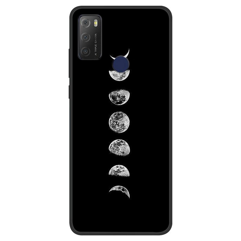 For TCL 20Y Case Girl Cat Flower Soft Silicone Back Wolf Shell for TCL 20E 6125F Fundas Phone Cover For TCL20Y 6156D 20 E Coque