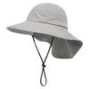 Children Sun Hat Breathable Mesh Sunshade Beach Cape Hat 3-8Years Quick Dry Neck Protection Hiking Travel Kid Bucket Hat