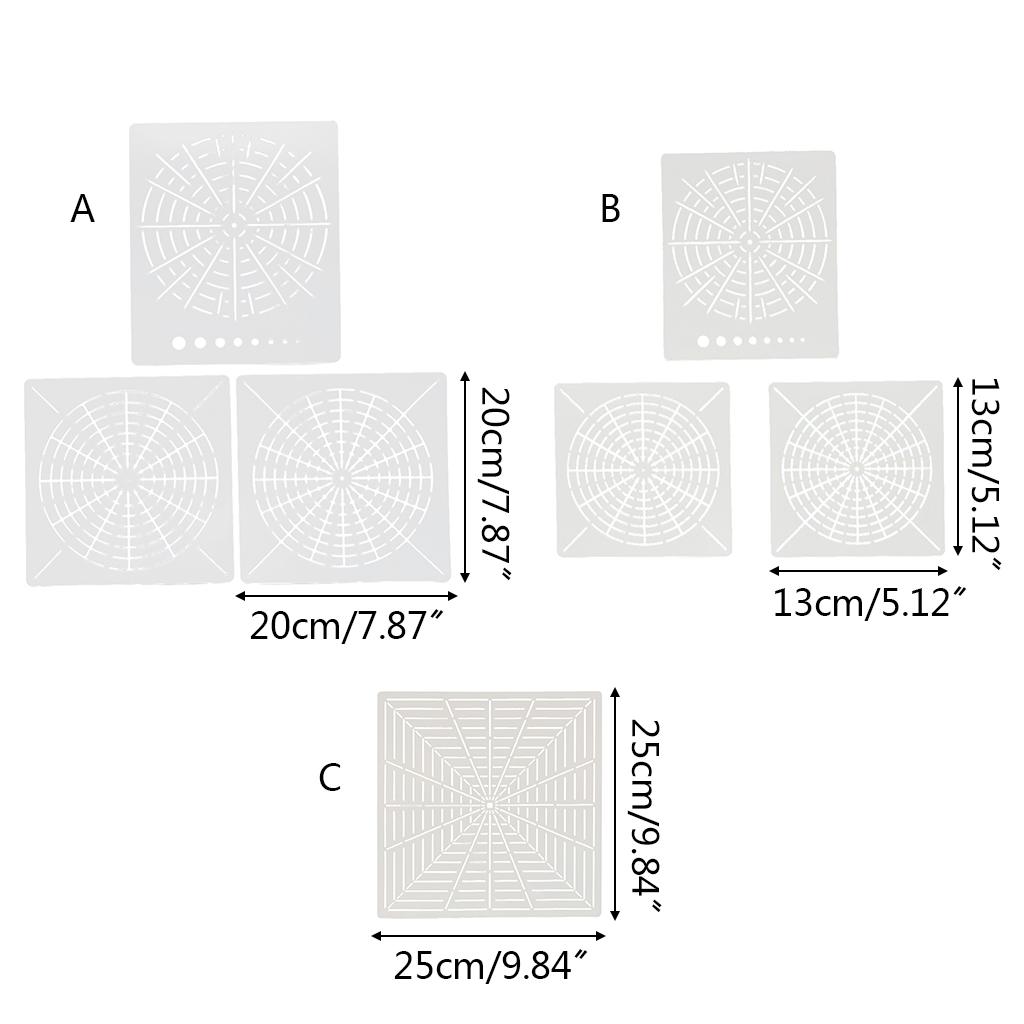 Stone Painted Handicraft for Creative Mandala Drawing Stencils Mandala Template Dot Painting Tool Point Hollow Template
