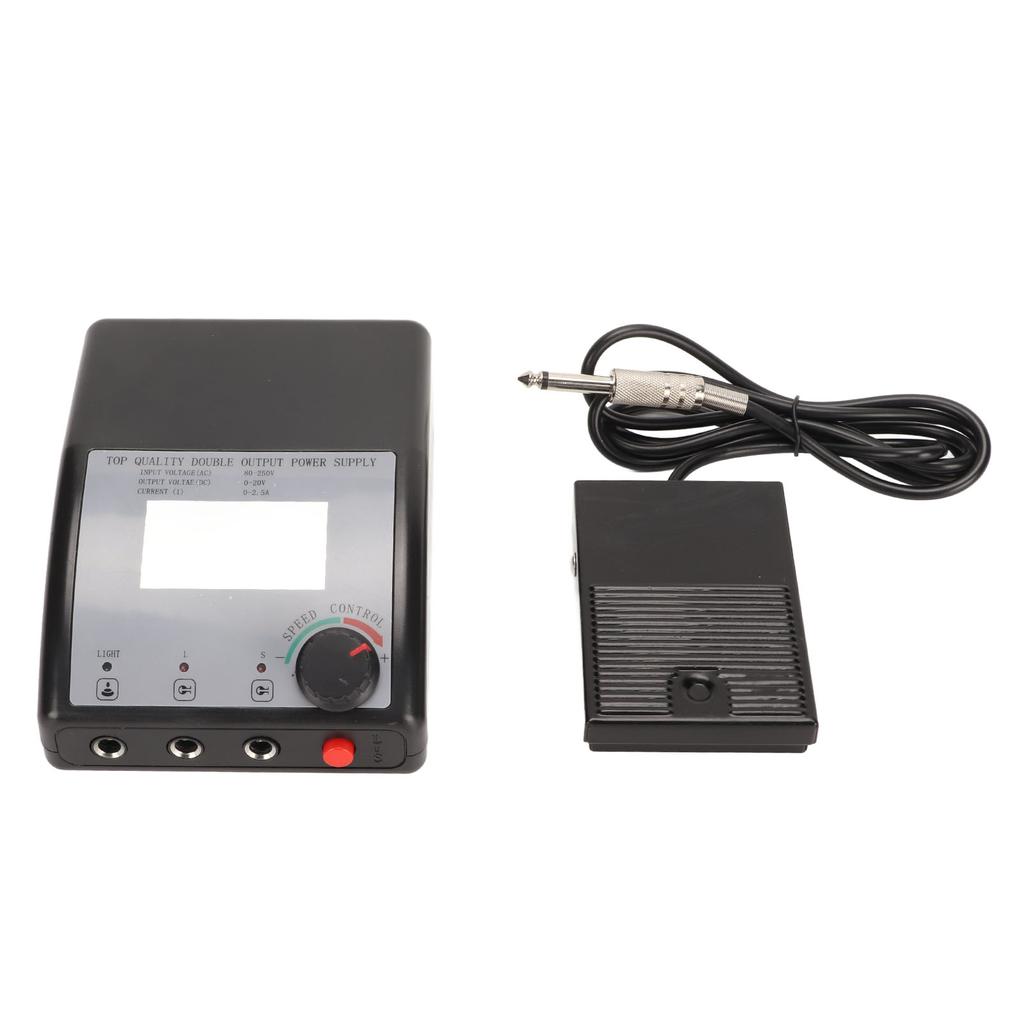4pcs Tattoo Power Supply Kit Complete Professional Liner Shader Alloy Silicone Tattoo Clip Cord
