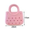 Women Summer Beach Bag Summer EVA DIY Waterproof Beach Basket Picnic Outdoor Travel Tote Handbag For Swimming Vacation Shopping