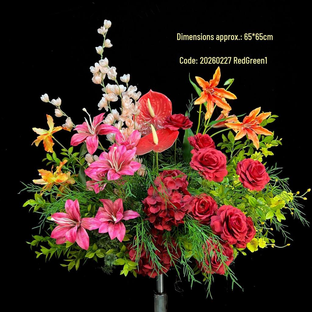 Spring-Summer Nanyang Forest Wedding Faux Flowers Decoration.