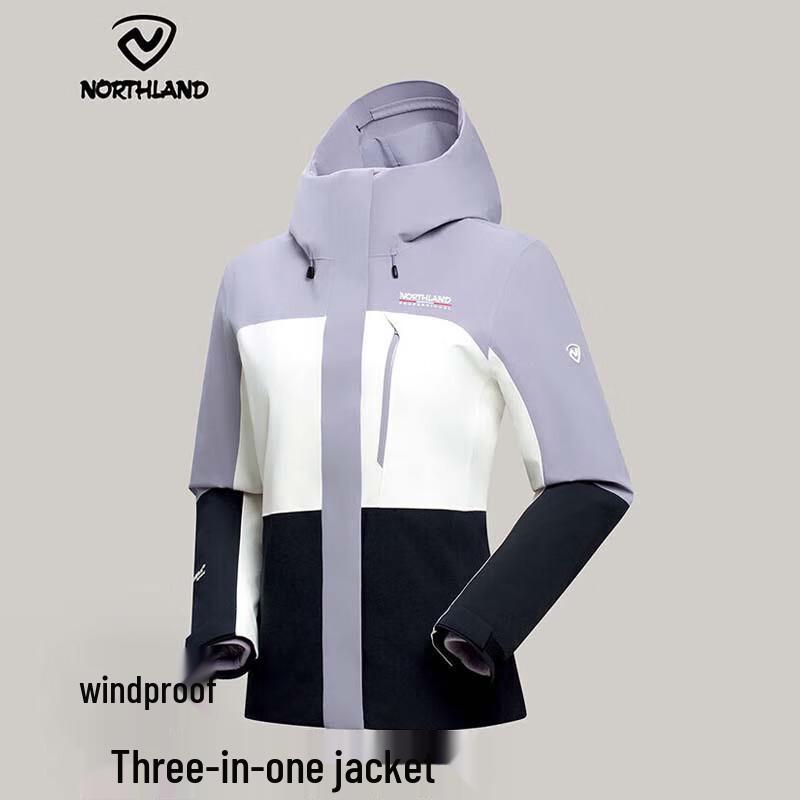 

NORTHLAND Women s Wind Gravel 3-in-1 Outdoor Jacket 165/88A