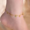 Fashion Small Fresh Anklet Star Moon Five-Pointed Star Palm Foot Accessories Women'S Titanium Steel Does Not Fade A Variety Of Colored Diamond Foot