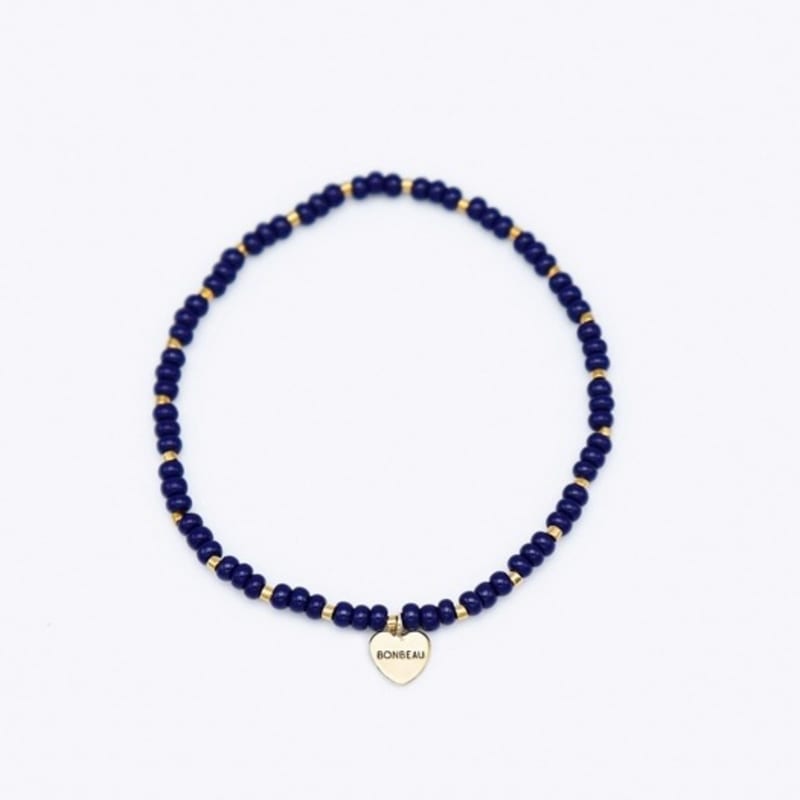BONBEAU Gold edge simple color beads Bracelet Gold edge simple color layered bead bracelet