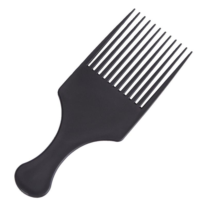 Professional Salon Hairdressing Plastic Black Wide Long Tooth Hair Comb