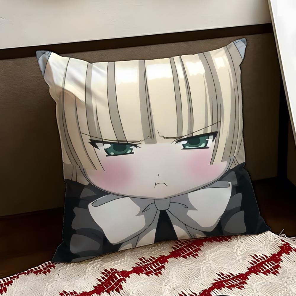 Anime cute GOSICK Cushion Cover Reversible Soft Durable Pillow Cover Home Car MultiScene Use for Daily Comfort