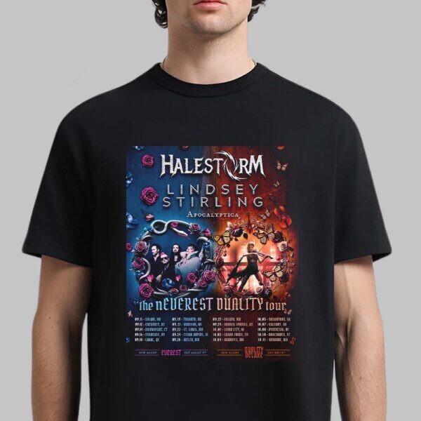 Halestorm And Lindsey Stirling Apocalyptiga The Neverest Duality Tour 2026 Shirt S