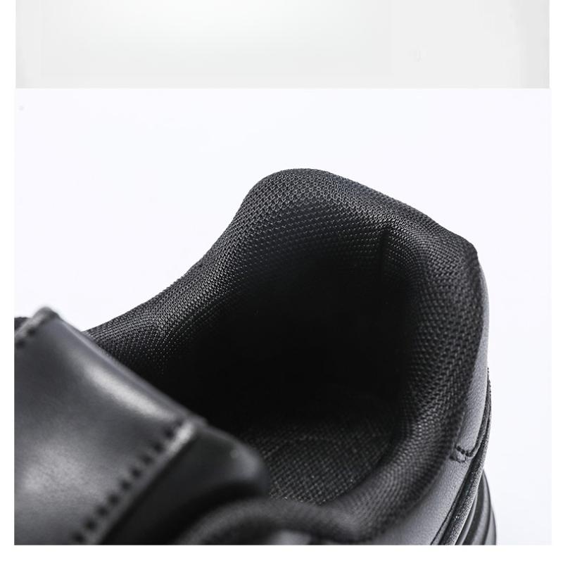 Men's Leather Sneakers Trend Casual Skateboard Shoes Thick Soles Platform