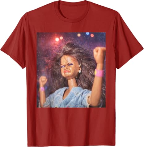 2026 Summer Y2k Womens Fashion Graphic Saying Tee Funny Doll Party Meme Doll Face Meme TShirt Cool Humor Novelty Girls Apparel S