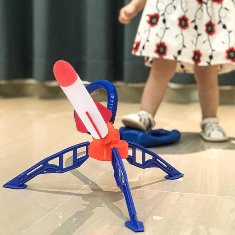 Children'S Soaring Rocket Stepping Toy Rocket Launcher Flying Park Outdoor Parent Child Interactive Toy Play Game