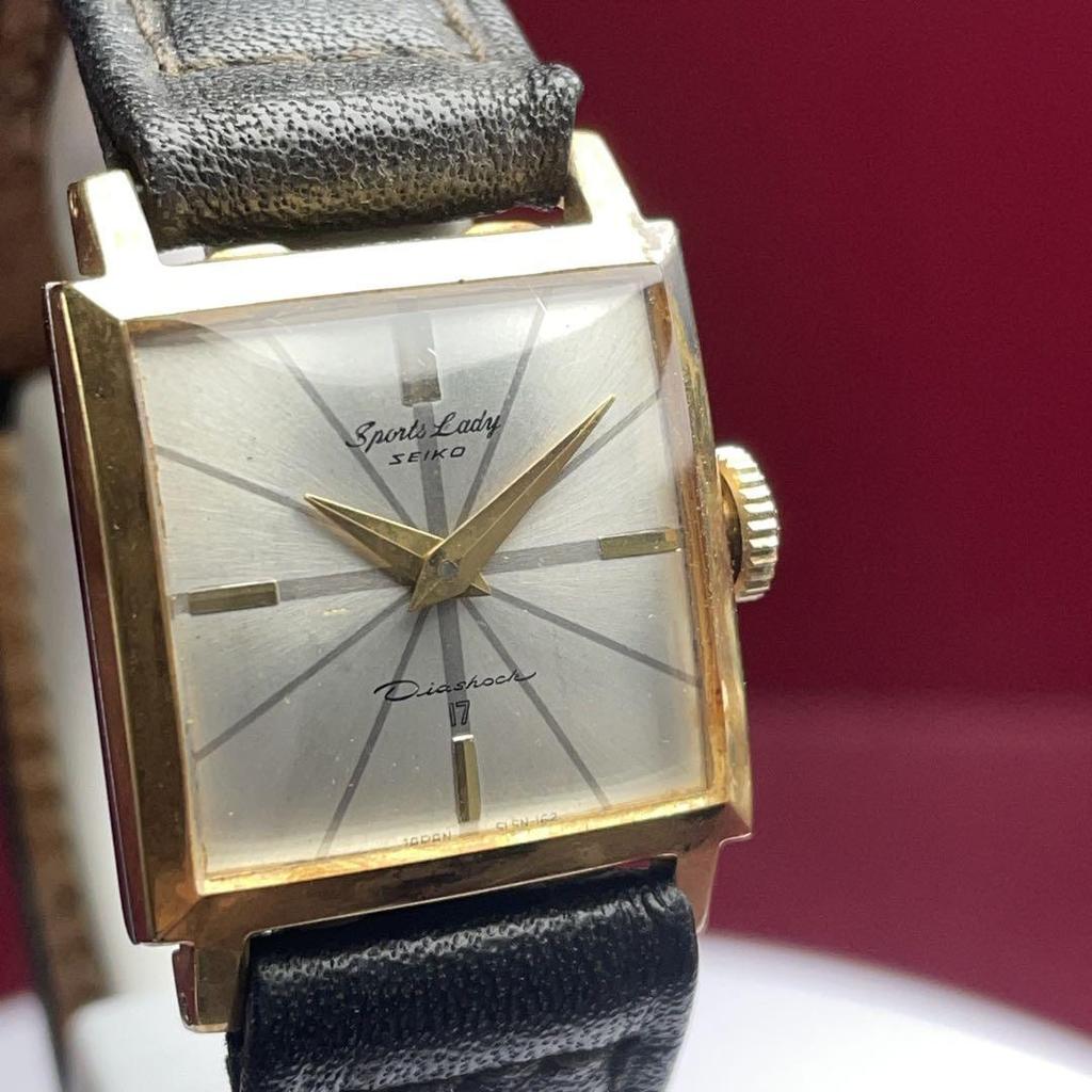 [USED] Overhauled, deadstock, 1963 Seiko Sports Lady manual winding watch