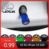 Interior Stickers 4Pcs Car Wheel Tire Valve Caps Fashion Metal Auto Accessories For F SPORT ES RX NX LS UX LM LX GX LC RZ