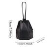 Versatile Lady Foldable Messenger Bag Contrast Color Personalized Design Drawstring Small Tote Solid Color Anti-splash Water
