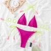 Neu Sexy Bikini Frauen Plain Fringe Split Strand Badeanzug Set Frauen