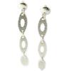 Les Trésors De Lily [D7917] - Silver 'Calissons' Earrings