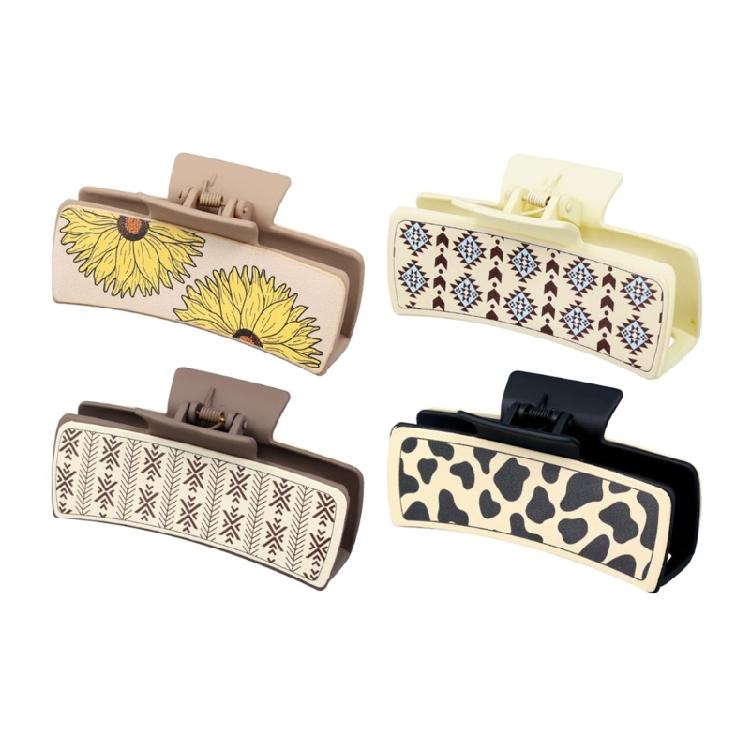 

Retros Square Claw Clip Suit Women Fashionable Hair Barrettes Ponytails Hairpin for Everyday Use