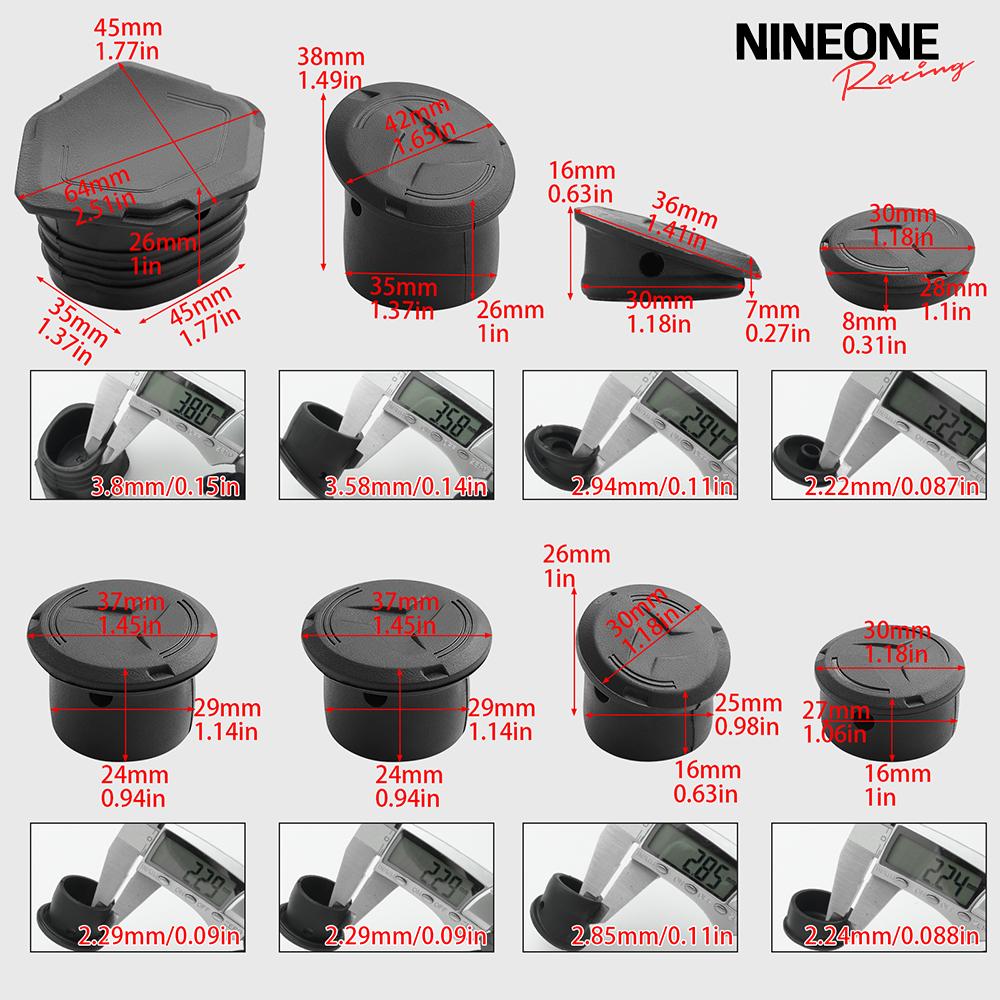 For BMW R1300GS R 1300GS Adventure R1300 GS ADV 2023-2025 Motorcycle Frame Hole Cover Caps Plug Decorative Frame Cap Set PP