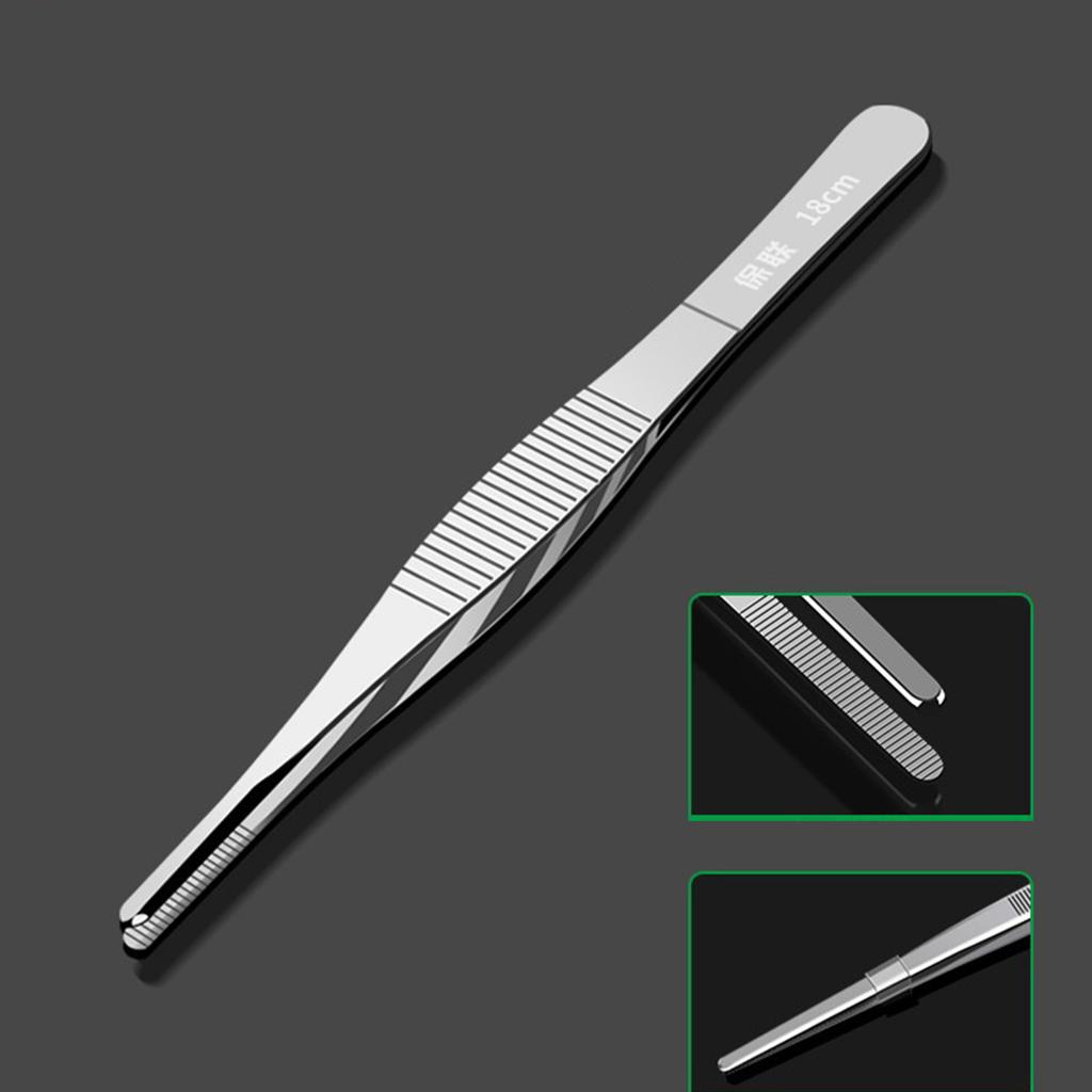 Precision Tweezers Stainless Steel Pointed Tweezers for Craft Electronics Soldering Medical Experimental Jewelry Making