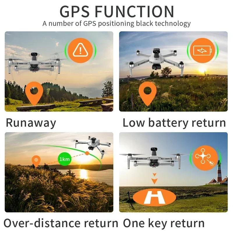 KF102 / KF102MAX Drone 4K Profesional with HD Camera 5G WiFi GPS 2-Axis Anti Shake Gimbal Quadcopter Brushless Motor Mini Dron