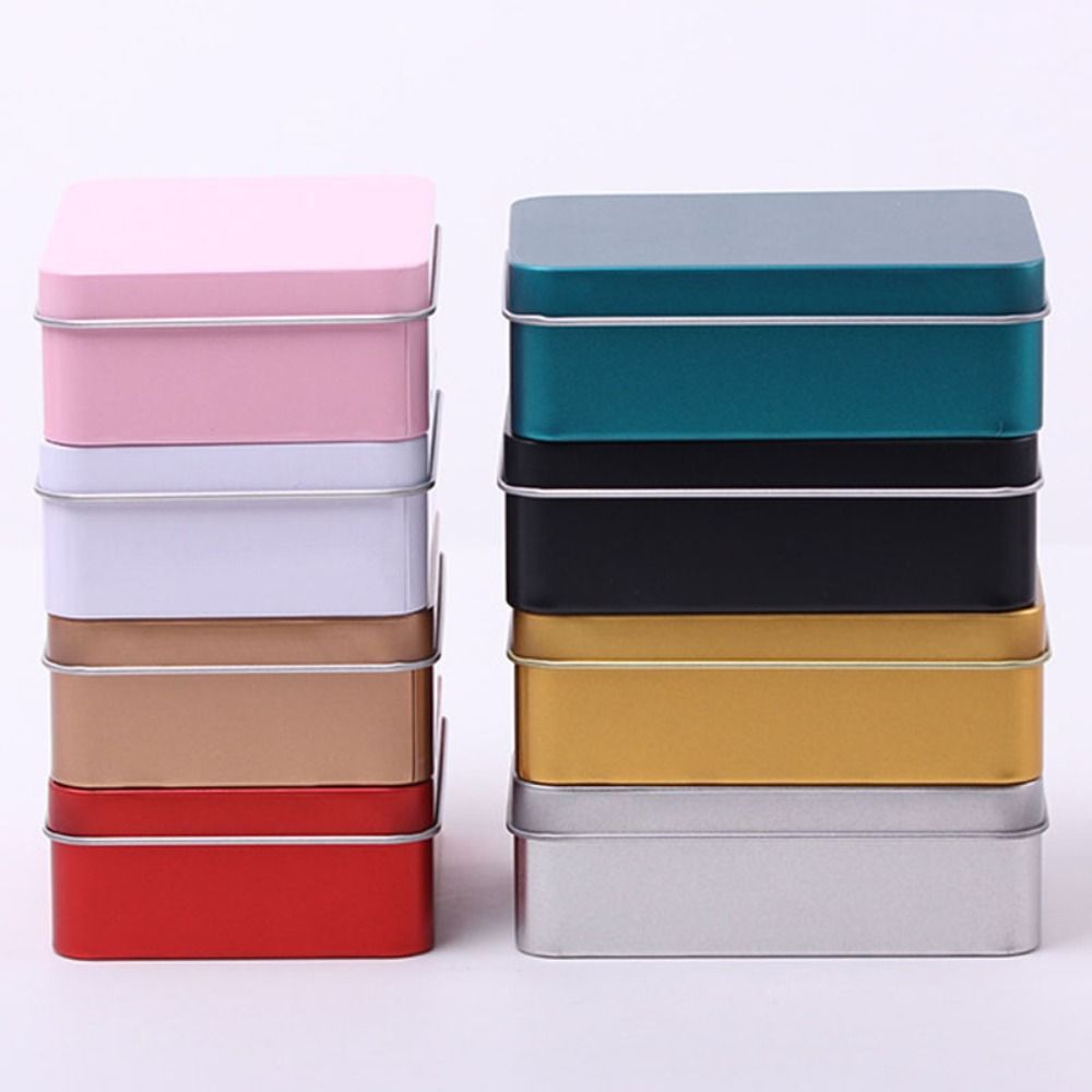 Small Aluminum Tin Jar Storage Case Organizer for Nail Cosmetic Container Refillable Bottles Tea Cans Mini Metal Box Candle Jars