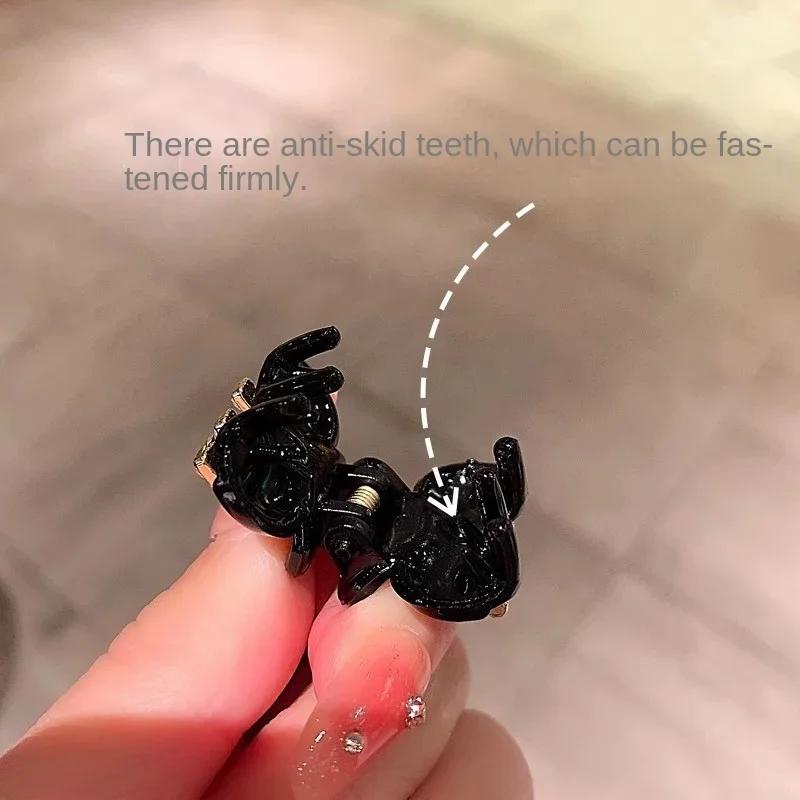 Korean 2pcs Rhinestone Small Broken Hair Clips Girls Sweet Forehead Clip Grab Women Girls Shiny Headdress Hair Accessories