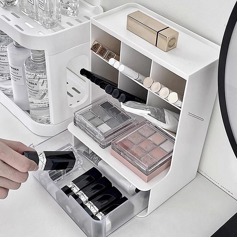Chic Desk Organizer Jewelry Storage Cosmetics Makeup Brush Storage Box