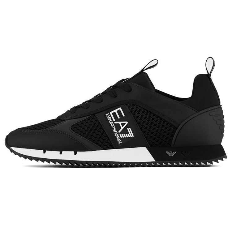

Emporio Armani Спортивные повседневные кроссовки на шнуровке с низким верхом High Street, унисекс, черные X8X027XK050A120 42 2/3