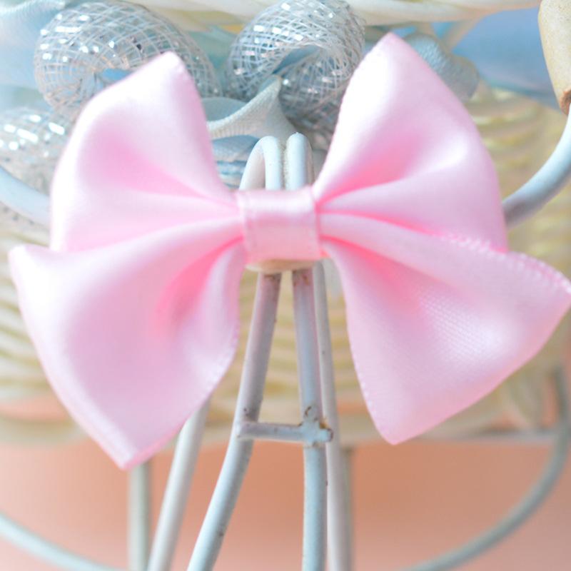 DIY Glücklich Süßigkeitenbox Verpackungsbox Zubehör Polyesterband Schleife Band Handgefertigte Schleifen Zubehör Doppelschleife