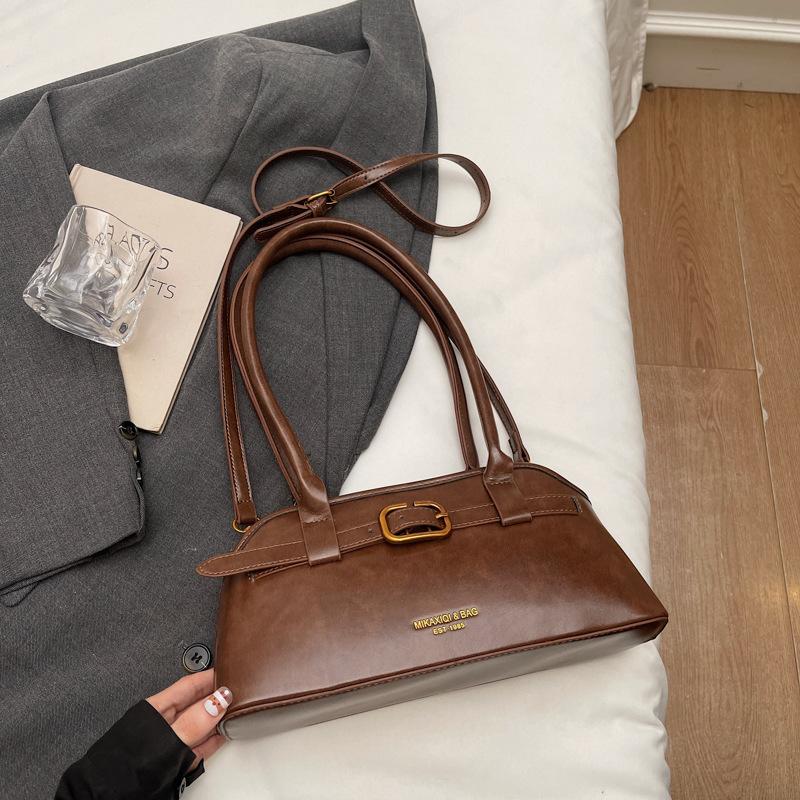 

Нишевая сумка высокой ценности женская большой вместимости 2025 новая осенне-зимняя ретро на плечо под мышку рабочая сумка для поездок