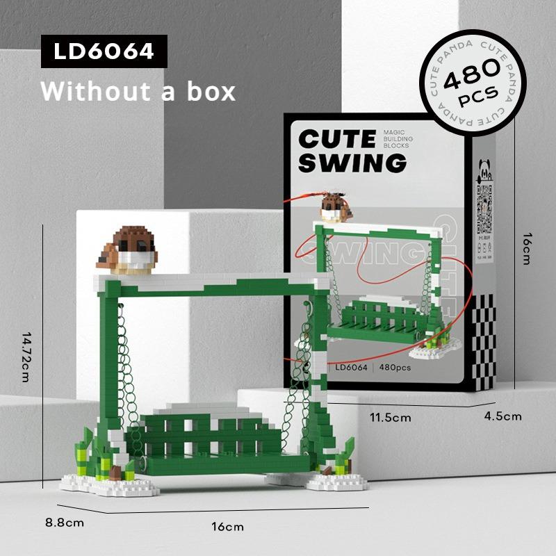 

Детские строительные блоки Panda Toys Good Guy Without Box（one panda）