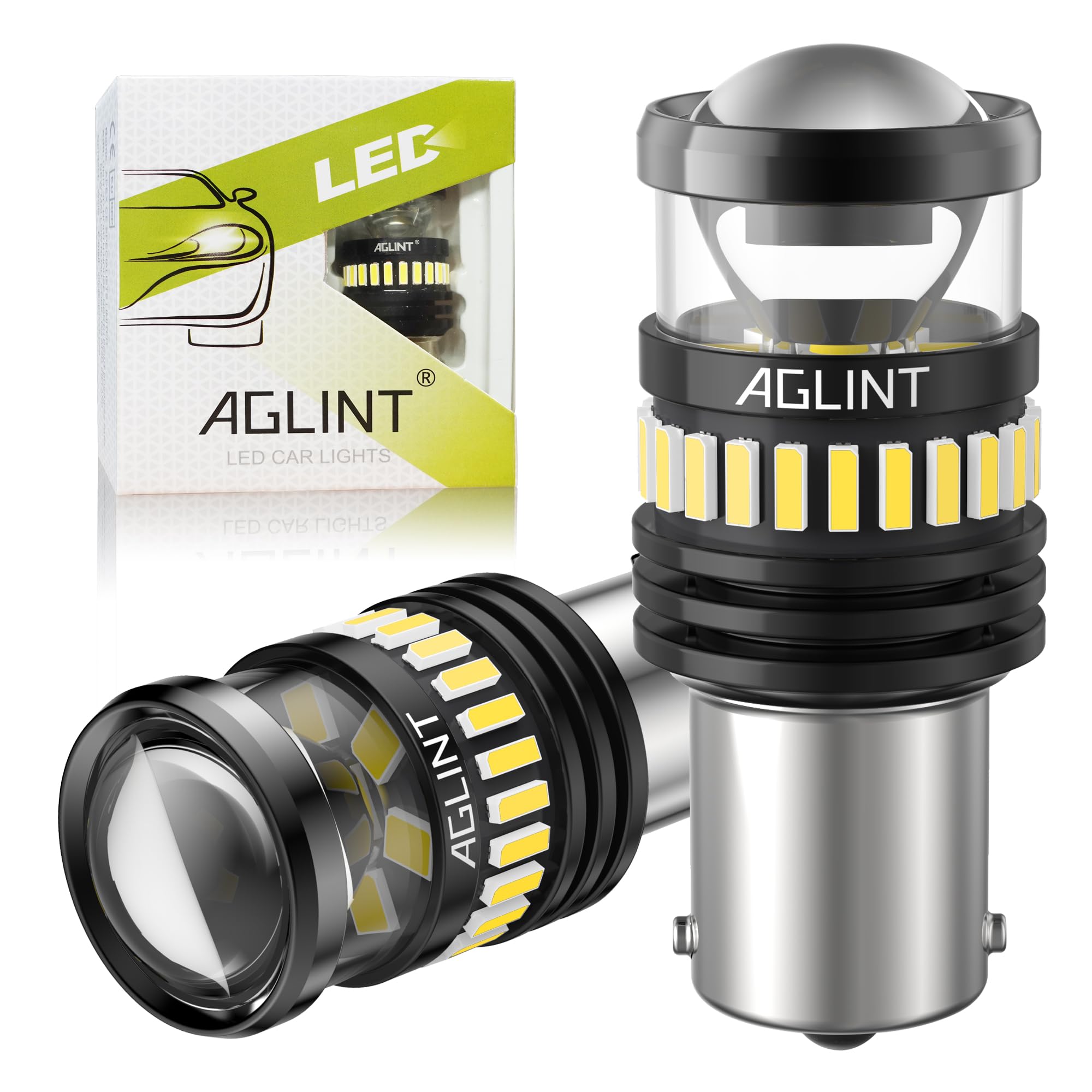 AGLINT S25 Single Bulb Back Lamp 1156 P21W BA15S G18 P21W/1156/S25 белый