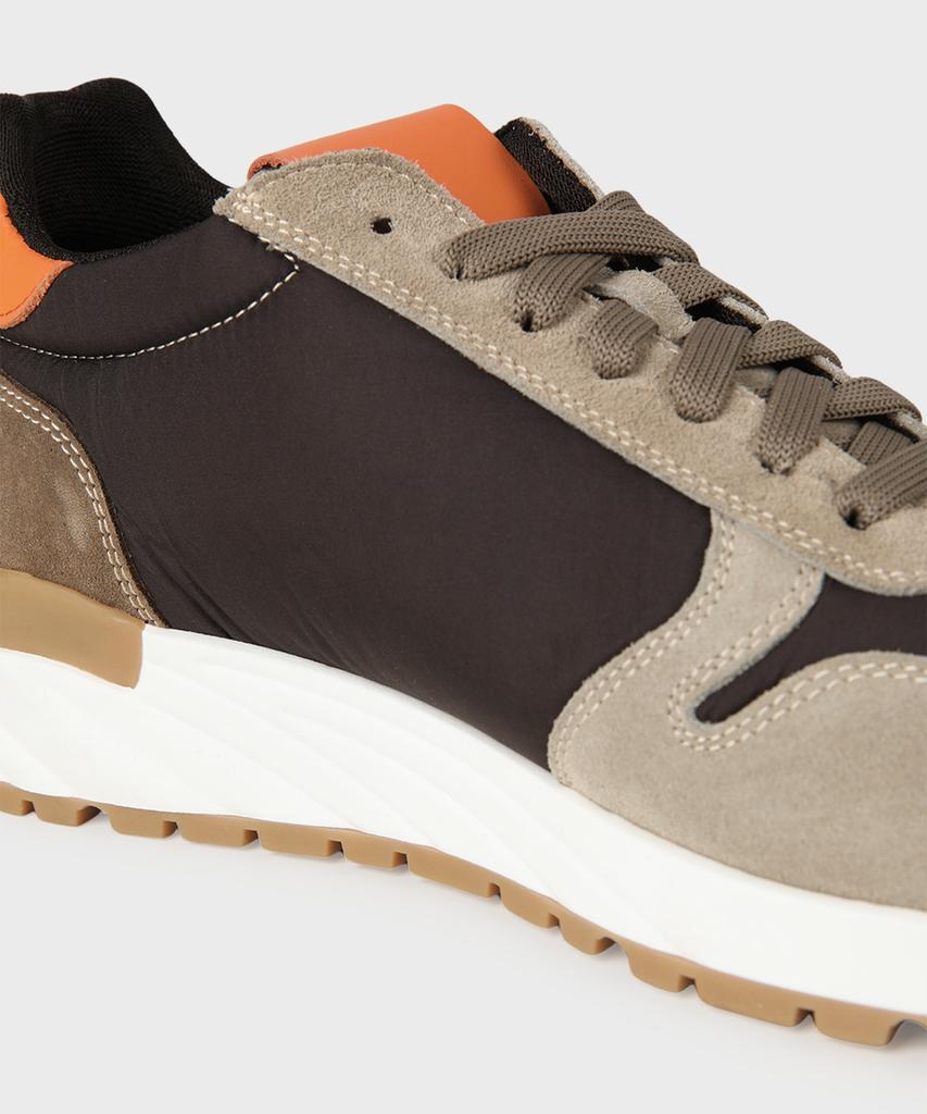 Panicale Brown Napa Leather Sneakers