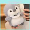 Cartoon Cute Penguin With Butterfly Headwear And Scarf Plush Toy Doll For Gift
