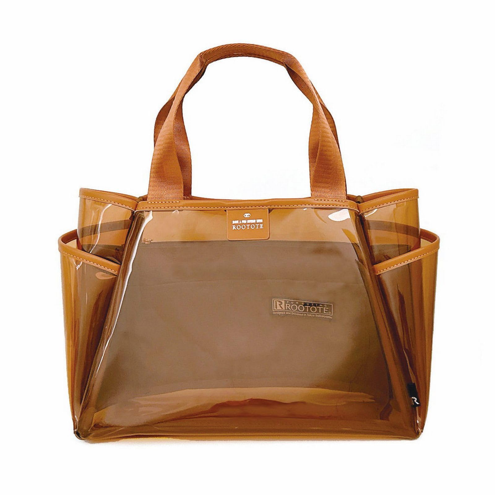 

Rootote Women s Small Tote Bag with Movable Divider, LT. Deli. Paruti. Clear-A 3670 (01 Brown)