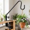 Adjustable Bird Feeders Hook Stainless Steel Plant Bracket Hook Extended Rail Hook  Outdoor