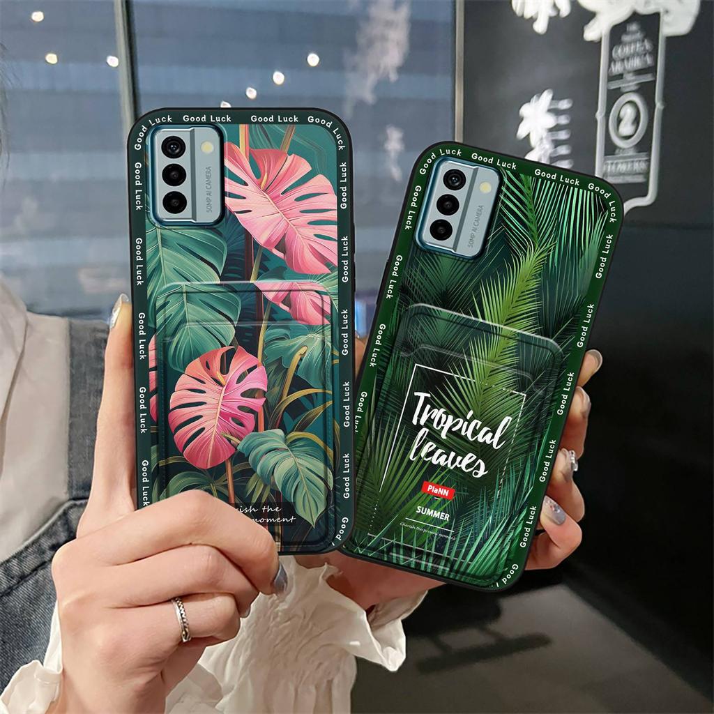 Fashion Design Card bag Phone Case For Nokia G22 Soft case protective TPU Waterproof Card slot Anti-dust Graffiti Cute