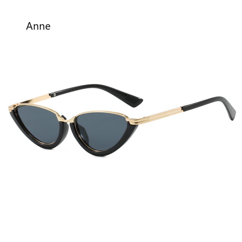 Retro Small Frame Cat Eye Sunglasses Female Vintage  Designer Eyeglasses For Women Shades Eyewear Oculos De Sol