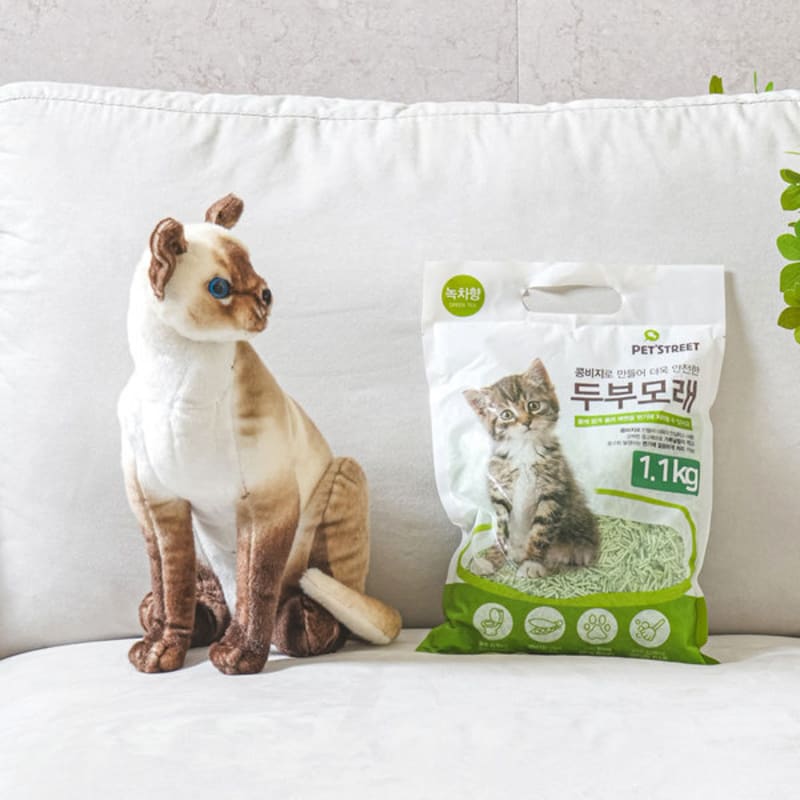 [Pet] Kedi Tofu Kumu 1.1 Kg Yeşil Çay Aromalı