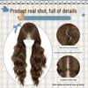Women's Full Head Wig, Lazy Water Wave Long Curly Hair, Natural Seamless Look, Large Scalp Egg Roll Wig.