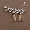 Romantic Hair Jewelry Pearl Leaves Tiara Headpiece Hair Combs Bridal Clips Flower Hair Pin