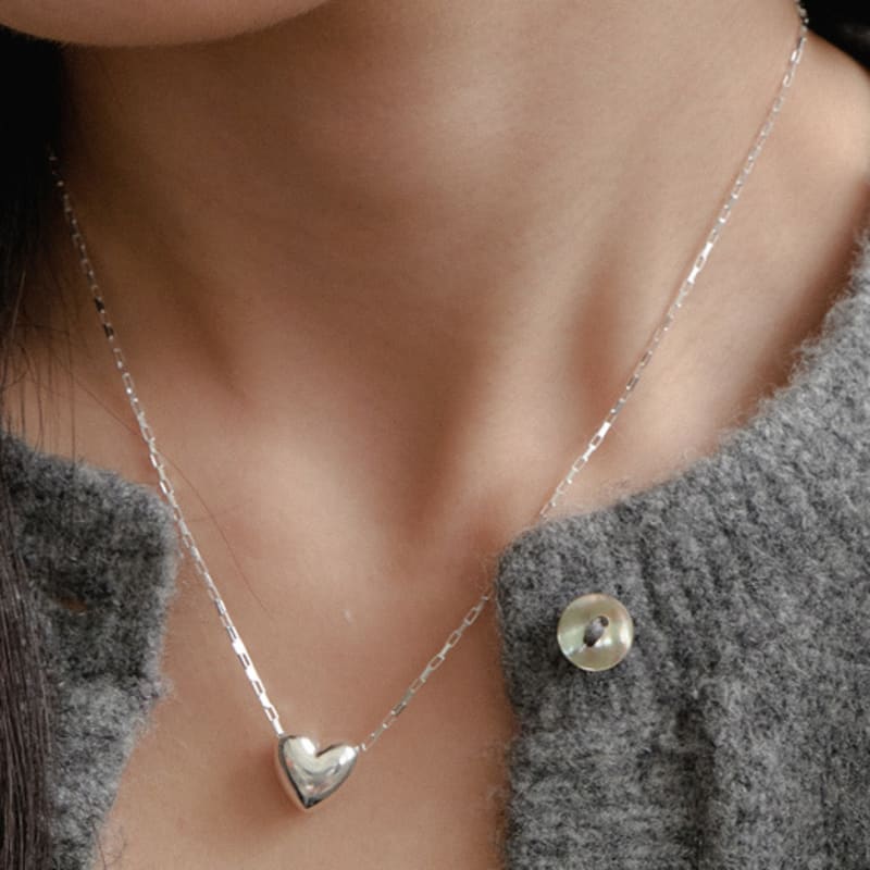 

GETMEBLING HEART BALL CHAIN NECKLACE ONE(N427)