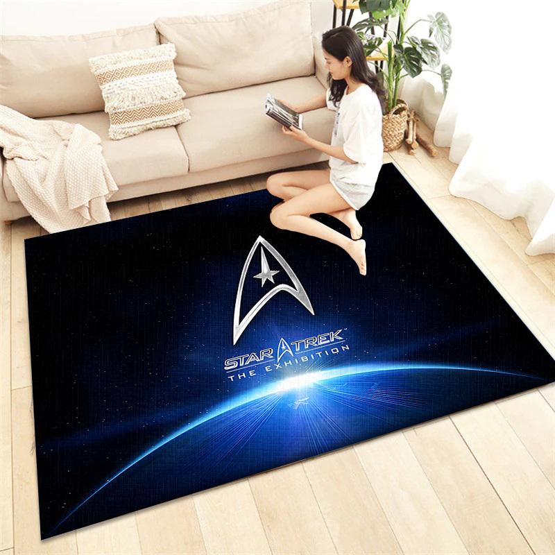 Star Trek HD Printed Carpet Living Room Home Decor Sofa Table Rug Anti Slip Chair Cushion Lounge Mat Picnic Camping  Art