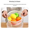 Manual Salad Spinner & Vegetable Dehydrator Basin with Fruit Drainer