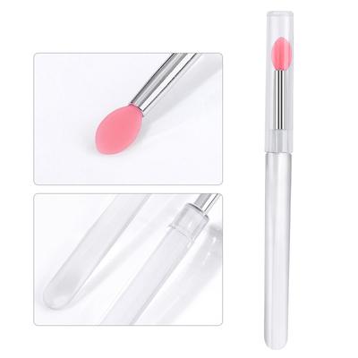 1Pcs Multifuncional Silicone Pincel Aplicador Manicure Ferramenta Reutilizável Lábio Pincel Nail Arts Silicone Aplicador Bastões