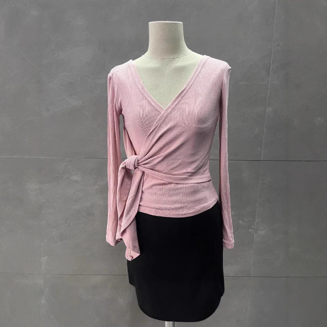 

Autumn Korean V-Neck Slim Fit Long-Sleeve T-Shirt M (approx. 105 jin)