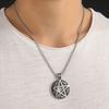 European and American Five-pointed Star Titanium Steel Hip-hop Necklace Sanskrit Six-pointed Star Accessories
